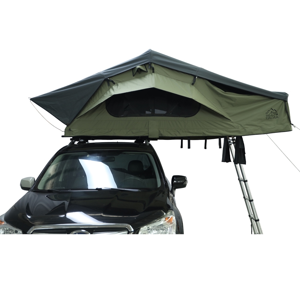 FjallVila-UppLov-autodaktent-1-1.jpg FjällVila UppLöv 140L softtop daktent Khaki-Green