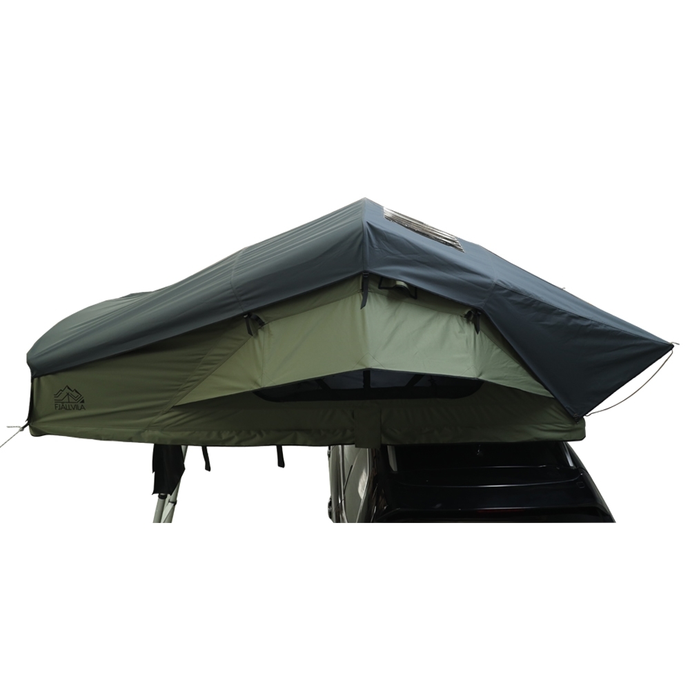 FjallVila-UppLov-autodaktent-groen.jpg FjällVila UppLöv 140L softtop daktent Khaki-Green