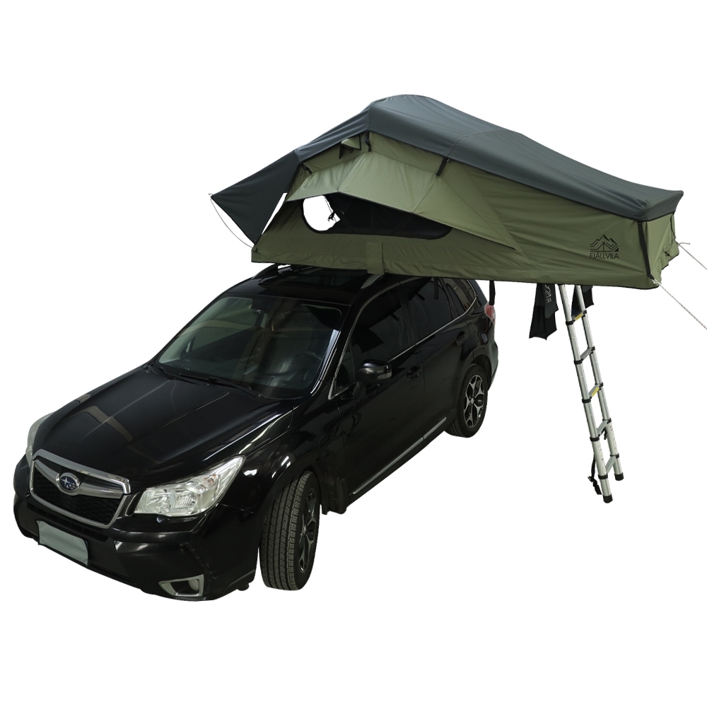 FjallVila-UppLov-daktent-groen-1.jpg FjällVila UppLöv 140L softtop daktent Khaki-Green