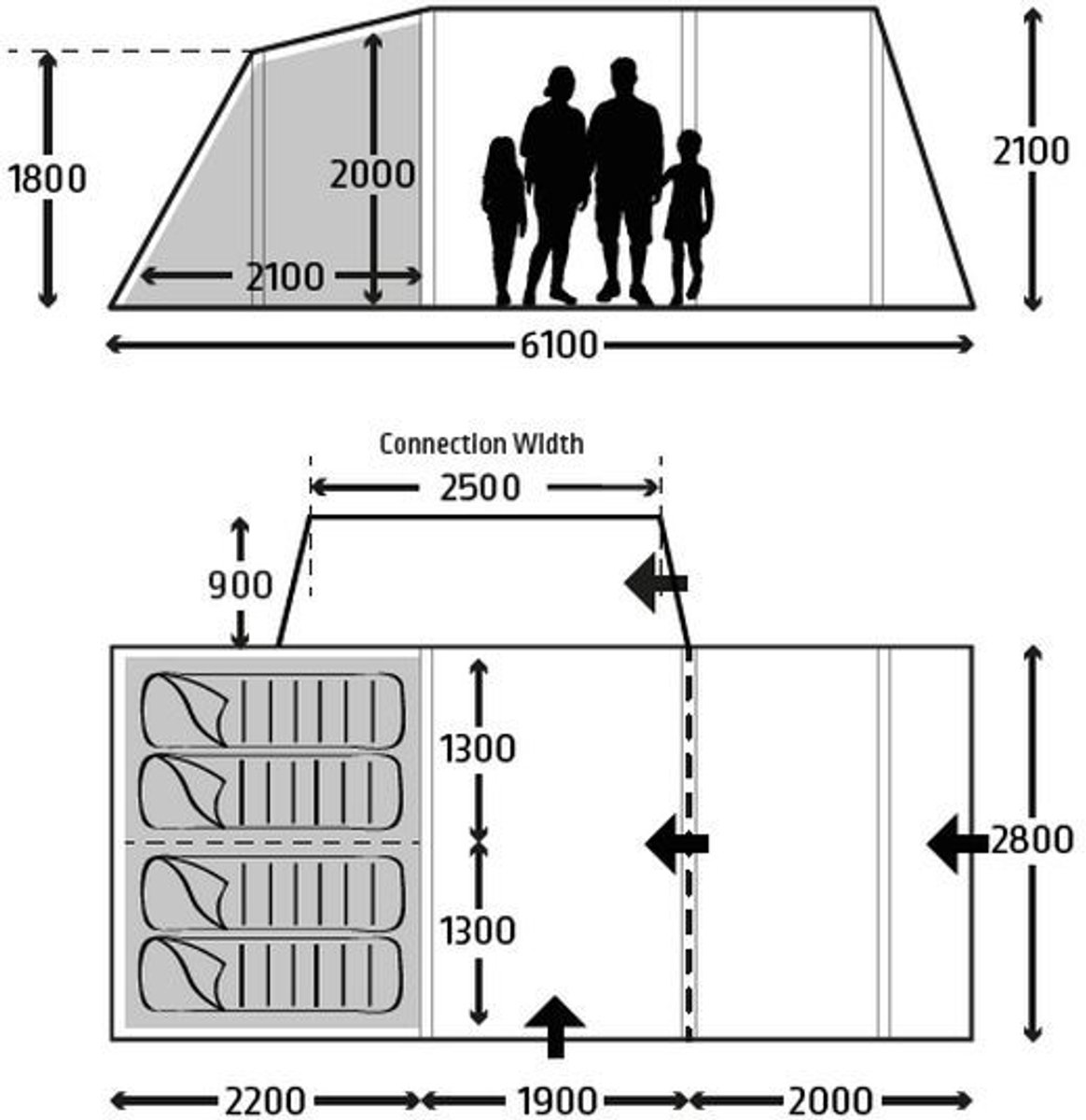 1164x1200.jpg Kampa Touring Air TC RH bustent opblaasbaar 4 persoons tent